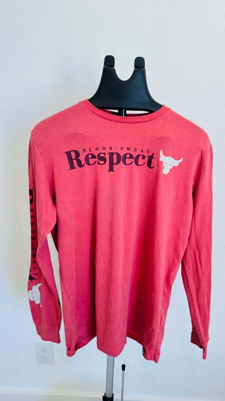 Under Armour Project Rock Blood Sweat Respect Long Sleeve T-Shirt